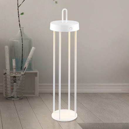 JUST LIGHT. GmbH JUST LIGHT. Anselm LED tafellamp, wit, 50 cm, ijzer