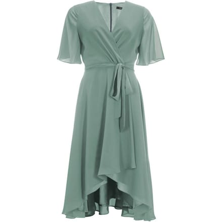 Cocktailjurk in wikkellook