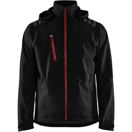 Blaklader Softshell jack 4749-2513 - Zwart/Rood - S