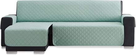 Duo quilt Chaise Longue Links - Bankbeschermer - 280cm breed - Mint - OekoTex keurmerk