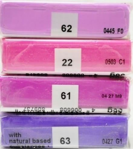 Fimo klei softPaars tinten - 4 pakjes