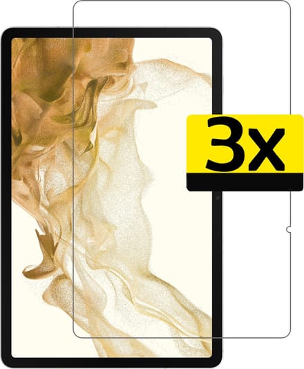 Screenprotector - Geschikt voor Samsung Galaxy Tab S8 Plus - 3 Stuks - Extra Sterk - Beschermglas - Gehard Glas - Tempered Glass - Screen Protector