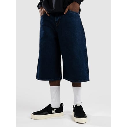 Empyre Ultra Wide Sk8 Denim Korte Broek blauw