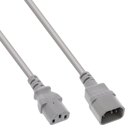 C13 - C14 stroomkabel voor UPS/PDU - 3x 0,75mm / grijs - 1 meter