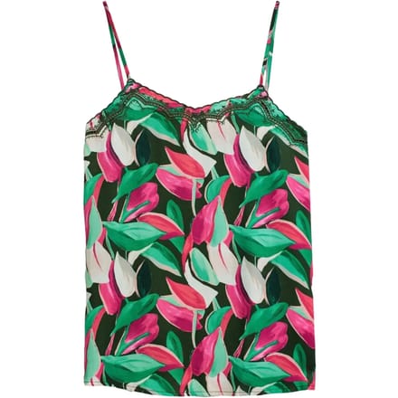 Dames tanktop met bloemmotief Salsa Jeans
