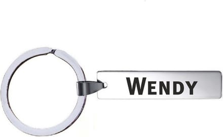 Sleutelhanger Met Naam - Wendy - RVS