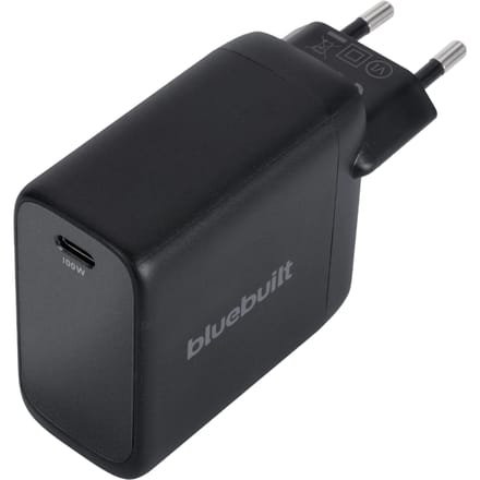 BlueBuilt 100W GaN Usb C Oplader Zwart