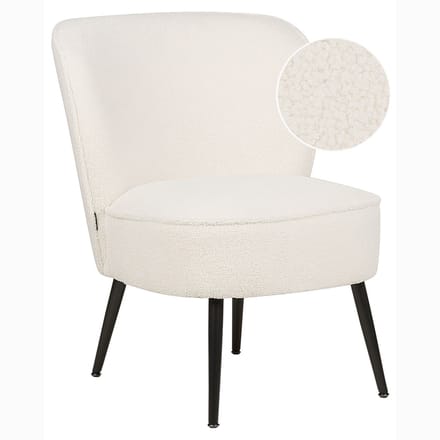 VOSS - Fauteuil - Gebroken wit - Bouclé