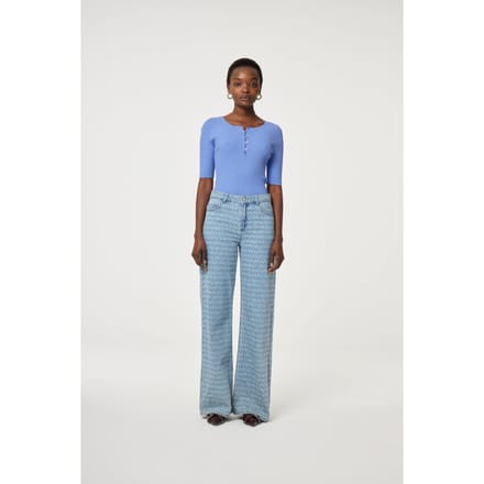 Fabienne Chapot Alida Pullover French Blue Maat: M | Sweaters Outlet | Dames | Blauw