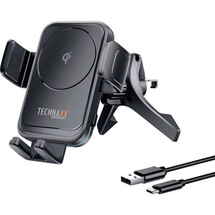 Technaxx Inductie lader 15 W TX-322 5259 Uitgangen Qi-standaard Zwart