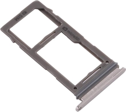 Voor Samsung Galaxy S10 / S10+ / S10e SIM/SD Kaarthouder Zilver