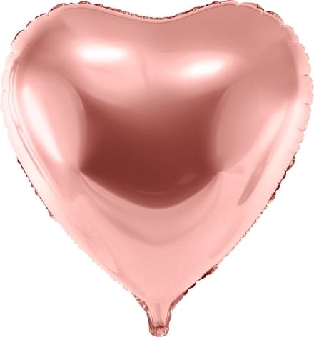 PARTYDECO - Hart aluminium ballon roségoud 73 cm