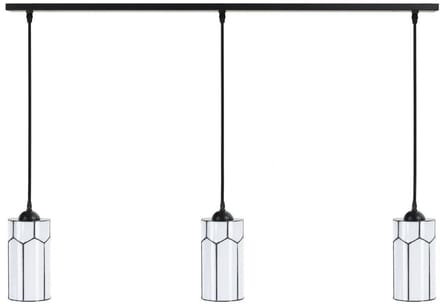 3 x Tiffany Gatsby lampen aan plafondbalk - Art Deco Trade