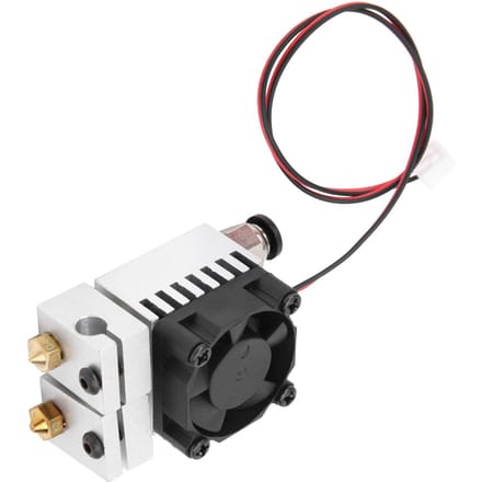 Accessoires pour imprimante 3D Kit d'extrudeuse 2 entrées 2 sorties Kit de buse Volcano Block Kit de buse chaude Matériel white