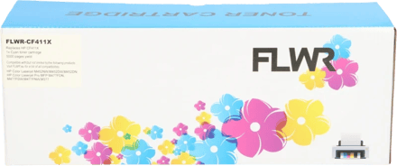 FLWR - Toner / 410X / Cyaan - Geschikt voor HP
