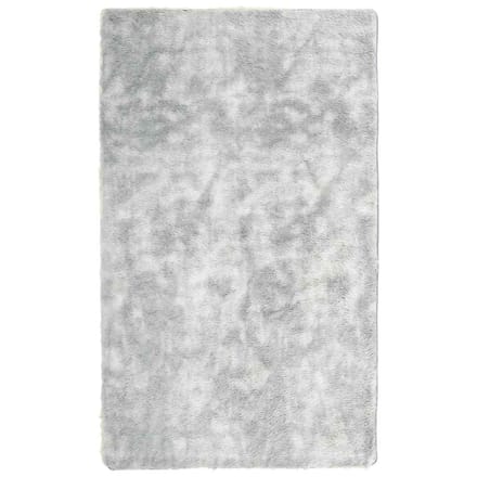 vidaXL - Hoogpolig - vloerkleed - NAVARRA - 60x100 - cm - polyester - zilvergrijs