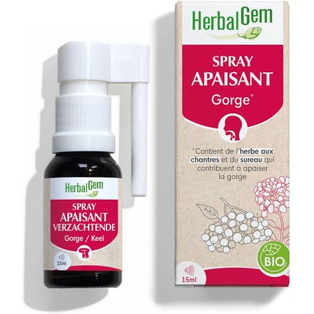 Herbalgem - Verzachtende keelspray - 15 ml