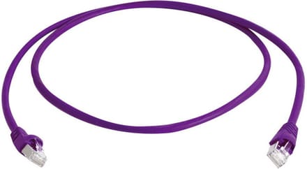 Telegärtner L00002A0195 RJ45 Netwerkkabel, patchkabel CAT 6A S/FTP 3.00 m Violet UL gecertificeerd, Vlambestendig, Snag