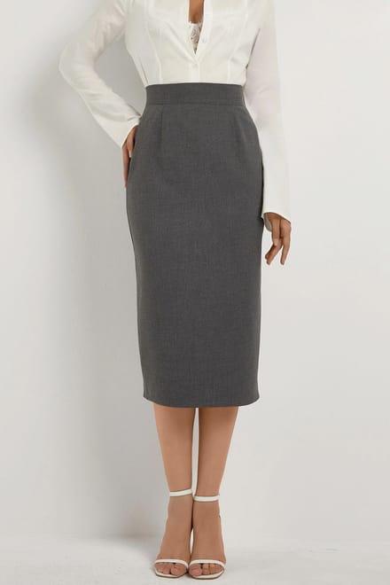 Hoge Taille Midi Rok