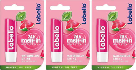 Labello Watermelon Shine - Lippenbalsem - 3 stuks - Voordeelverpakking