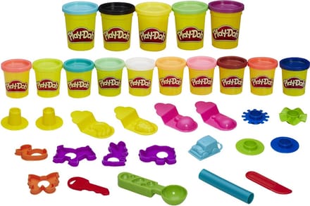 Play-Doh Mountain Of Colors - 15 potjes klei - 20 accessoires