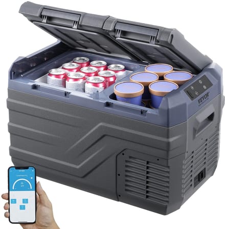 M-Goods - Elektrische Koelbox 30L - Compressor Koelbox 12V/230V - Autokoelkast - Draagbare Koelkast - Bluetooth Bediening