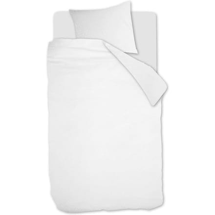 Beddinghouse Snow dekbedovertrek - Effen - Eenpersoons - 140x200/220 cm - Wit