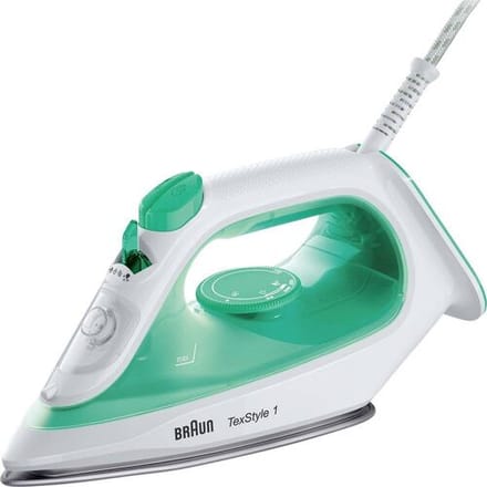 Braun TexStyle 1 SI1040GR - Stoomstrijkijzer - Eenvoudig Strijken - Lichtgewicht - Groen