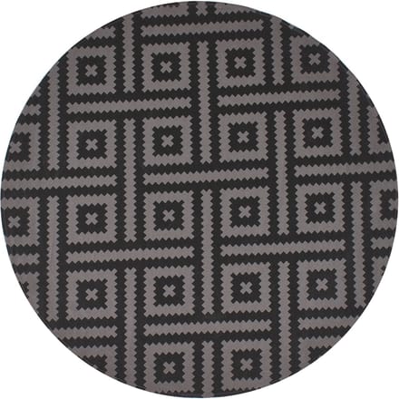 AJMER - Outdoor vloerkleed - Grijs/Zwart - 160 cm - Polypropyleen