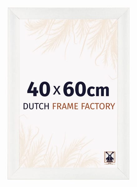 Fotolijst 40x60 cm - MDF - Wit Geveegd - Praag