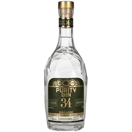 Zuiverheid Wodka &amp; Gin Purity 34 CRAFT NORDIC Organic Dry Gin 43% Vol. 0,7l