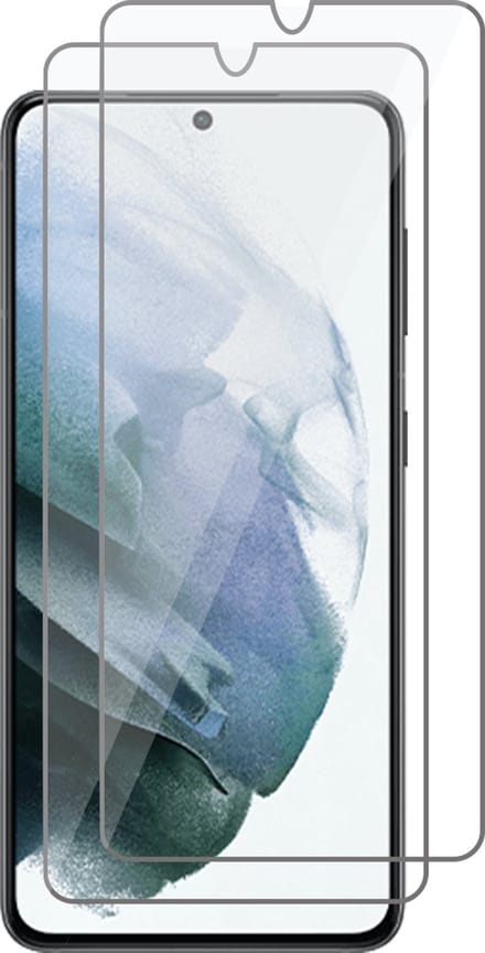 Screenprotector geschikt voor Samsung Galaxy S21 FE - 2x Beschermglas Gehard Glas Tempered Glass Screen Protector