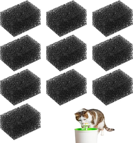 Filter voor kattenfontein, vierkante filterspons voor 2,5 l