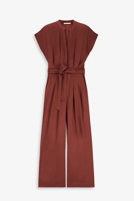Sissy-Boy - Donkerrode jumpsuit met ceintuur