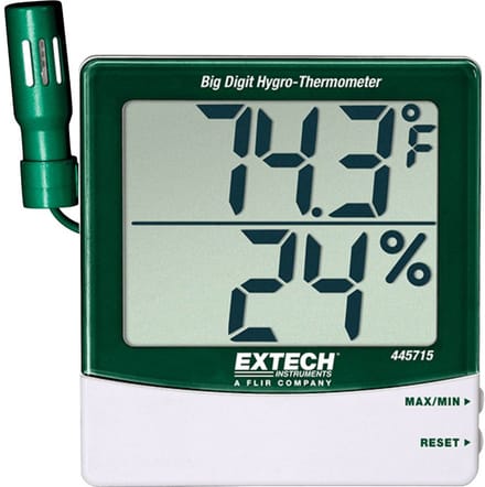Extech 445715 – Temperatuurmeter – Luchtvochtigheidsmeting – -10 tot 60 °C