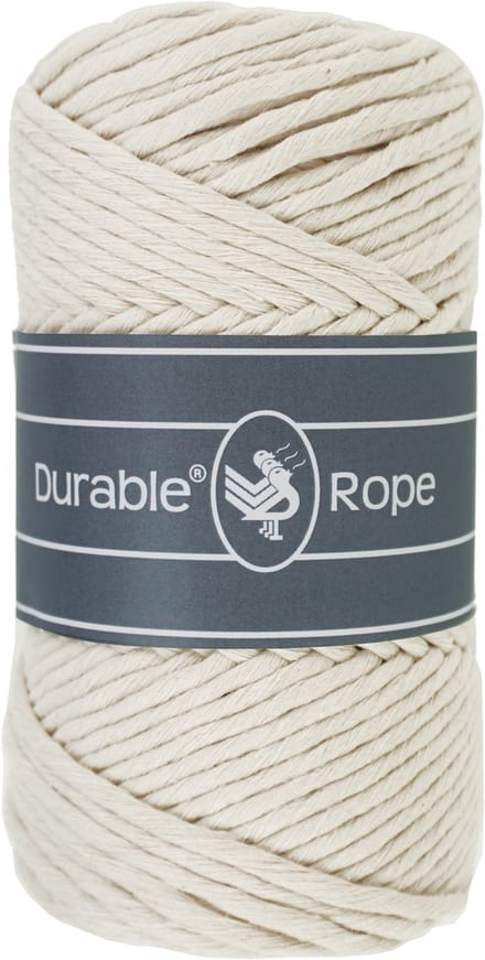 Durable Rope - Macrame Touw - Ivoor - 75 Meter - Garen voor Haken en Macramé