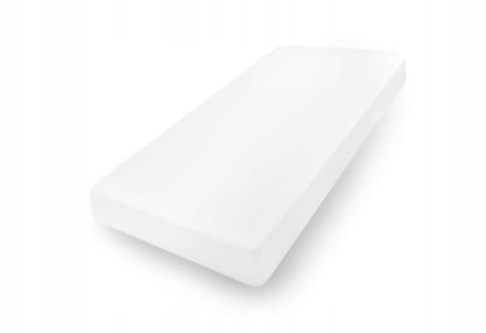 Jersey hoeslaken met elastiek 140x200 cm, wit