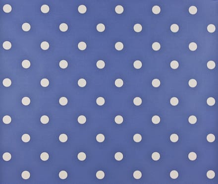 Dutch Wallcoverings Papierbehang stippen - blauw/wit