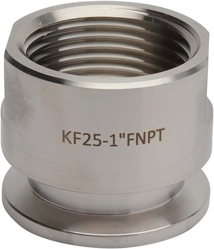 Vacuüm Adapter KF-25 naar NPT Schroefdraad 1 Inch Vrouwelijk RVS