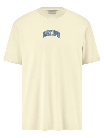 Shirt ronde hals Van GANT wit