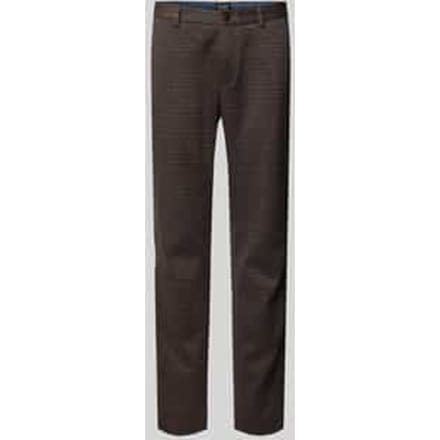 Slim fit stoffen broek met Franse steekzakken