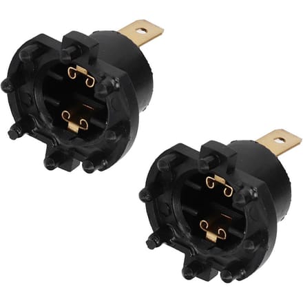 1 Paar Auto Koplamp Fitting Lamp Houder Accessoire B28V510A3 Past voor Mazda 5 2006 2010 black