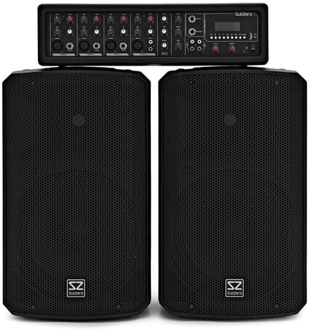 SubZero SZPA-410 175 W 10 PA-systeem met digitale mediaspeler