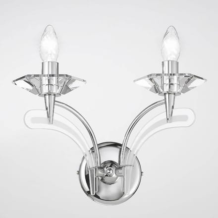 Metallux Wandlamp Icaro 2-lamps chroom