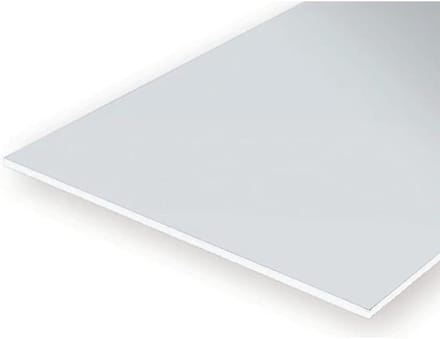 evergreen 9030 witte polystyreenplaat, 150 x 300 x 0,75 mm, 2 stuks