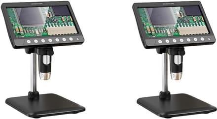 Digitale Microscoop - Vergrootglas Camera - Gedetailleerd Onderzoek - 7 Inch IPS Scherm - 1200x Vergroting - Zwart