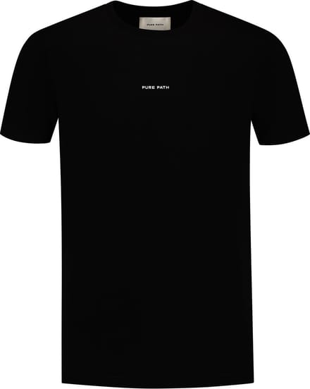 Purewhite - Heren Regular fit T-shirts Crewneck SS - Black - Maat S