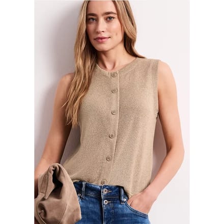 Gebreid gilet met glitter