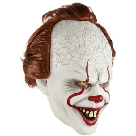 Pennywise Clown Masker Stephen King's IT Halloween Cosplay Volledig Masker Kostuum gray