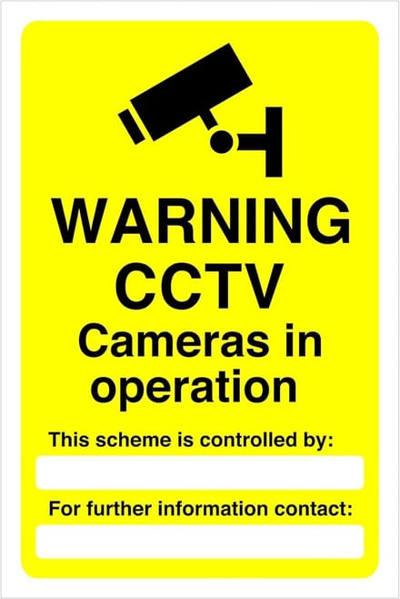 CCTV Camera Bewakingssticker Waarschuwingsbord Hoge Kleefkracht